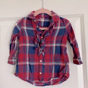 Ralph Lauren - Flannel Top - Size 12m
